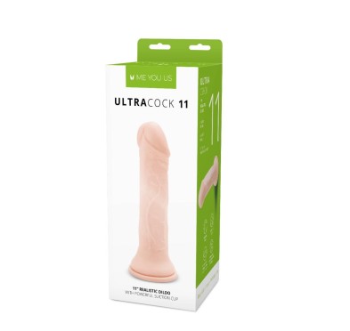 Duże realistyczne dildo z mocną przyssawką 28 cm